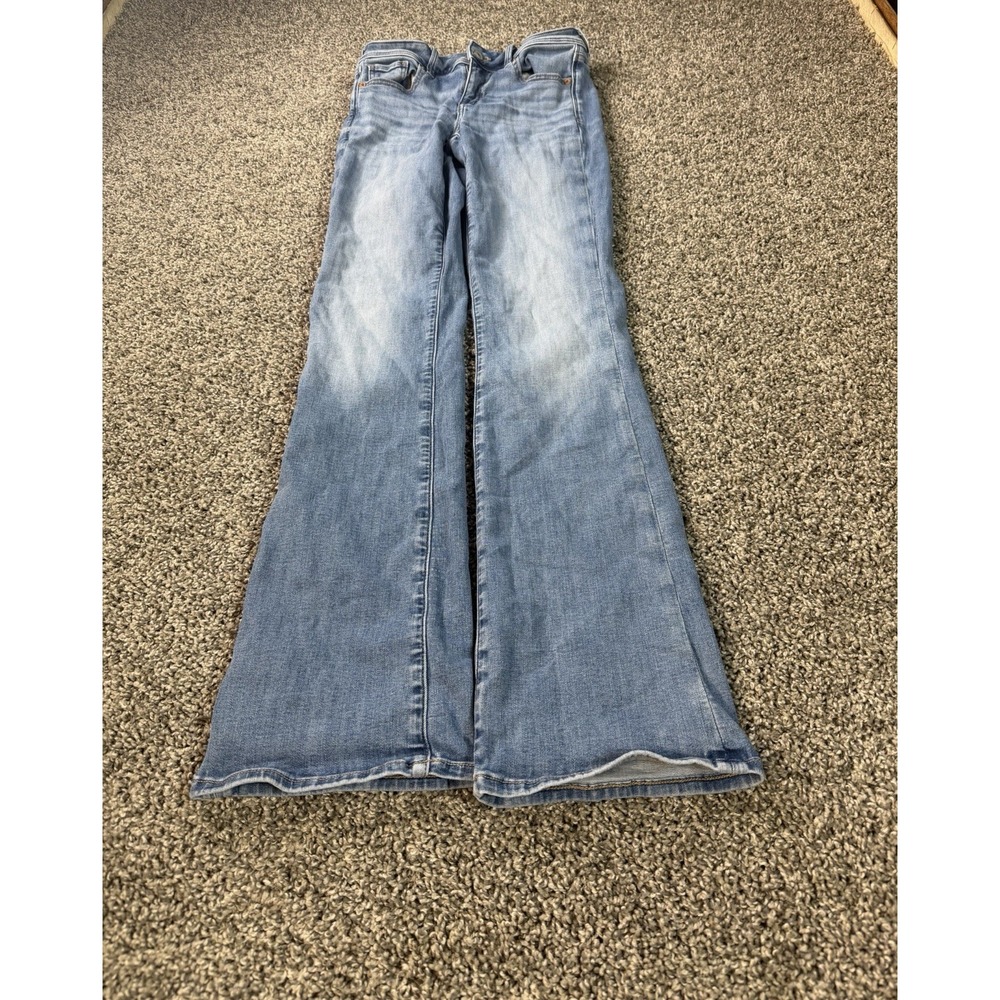 American Eagle Next Level Stretch Kick Boot Jeans Women's Size 4 Long Blue